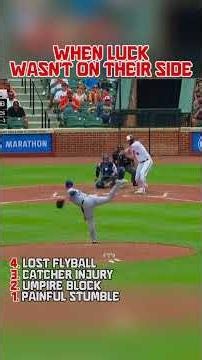 😭When Luck Wasn't on Their Side⚾ #mlb #baseball #mlbhighlights #unluckyplayer #baseballszn
