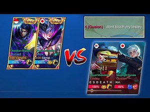Dracula and Samiya VS Lesley and Gusion! | MLBB