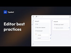 Editor best practice