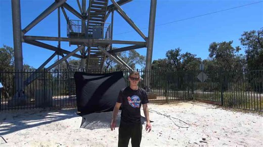 What happens when an anvil drops on another anvil from 45 meters