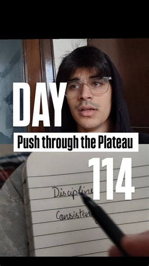 Aditya Rathi on Instagram: "Most people stop when they hit the Plateau, very few don't. Do you have what it takes to push through it? Day 114/100 [endurance over discipline, growth plateaus, delayed results, patience in growth, long term mindset, consistency vs endurance, trusting the process, silent progress, staying when others quit, nonlinear growth, resilience mindset, compounding effort, perseverance psychology, mental toughness, playing the long game, self mastery journey, breakthrough aft