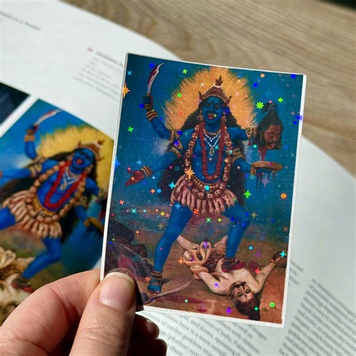 Kali Vinyl Sticker: Goddess of Time, Death and Destruction Holographic Decal - Etsy