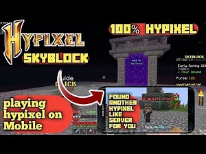 How To Join Hypixel In Minecraft Pe 1.21 | Hypixel like Skyblock Server For Minecraft Pe 1.21+
