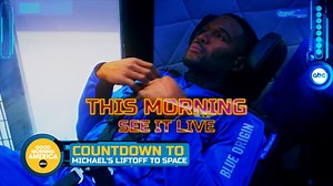 See Michael Strahan liftoff to space LIVE with the Blue Origin crew! Watch the supersonic event as it happens THIS MORNING only on ABC’s Good Morning America! The countdown to liftoff is on! | Good Morning America