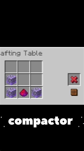 How to make compactor in crafter MC minecraft #gaming