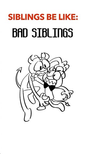 Good & Bad Siblings 😅 (Animation Meme) Orig: @Rennrat78 Anim: Mansurella #shorts