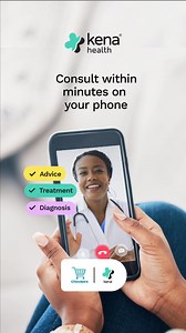 Introducing Kena Health – delivering medical treatment to your phone. T&Cs apply. On-demand nurses and doctors ✔️ On-demand advice ✔️ On-demand diagnoses ✔️ | Checkers