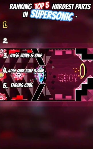 top 5 HARDEST part in supersonic. i hate dual ball and the transition after