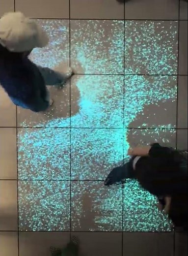 Interactive Floor Projection with Touch Designer & Microsoft Kinect