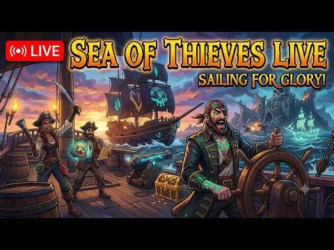 SEA OF THIEVES LIVE 🏴‍☠️ | Sailing for Glory! ⚔️ Treasure Hunts, Naval Battles & Chaos! 🔥