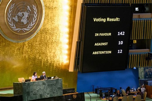 Isi Resolusi PBB Palestina Merdeka, Didukung 142 Negara