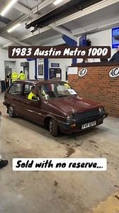 1983 Austin Metro 1000 This poor old Metro had been off the road for a few years and the last MOT indicated that it needed a bit of welding. That didn’t stop it driving through the auction, though. Another one saved! What are your Metro memories? #classiccar #austinmetro #minimetro #carauction #britishcar | UK Barn Finds