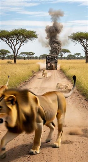😂 Warthog vs Lion Funny Moments 🦁🐗 You wont believe what happened #animals #wildlife #funny