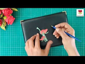 3D paper tole - 3D decoupage art for beginners - mixed media art - growing craft gift tag making diy