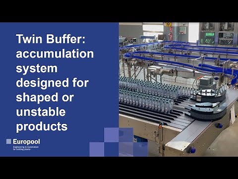 Europool Twin Buffer: accumulation system designed for shaped or unstable products