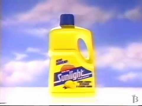 Sunlight Liquid Lanudry Detergent Commercial 1988