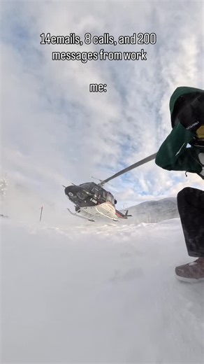 Amanda Beenen on Instagram: "Because no one will look back at their lives and think, “I wish I spend more days at work” ✨🫶🏼 #snowboard #helicopter #fyp #travel #adventure"