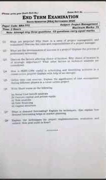 (6th semester) B.B.A/M.B.A/M.Com 2022 exam question paper