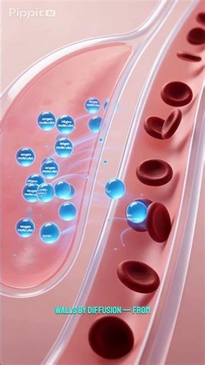 How Oxygen Enters Your Blood #facts #diffusion #biology