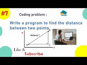 Calculate Distance between two points || given Co-ordinates points || C++ || #coding || [lapmos] ||