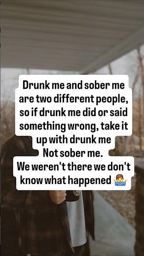 Drunk me vs. sober me… completely different person 🍻😂 #DrunkVsSober #Relatable