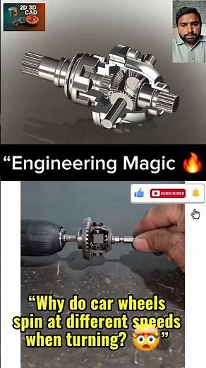 Differential Gear Explained | How Car Differential Works in 3D Animation (Amazing Engineering)