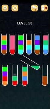 Color Sort Puzzle Level 50 Walkthrough Solution iOS/Android