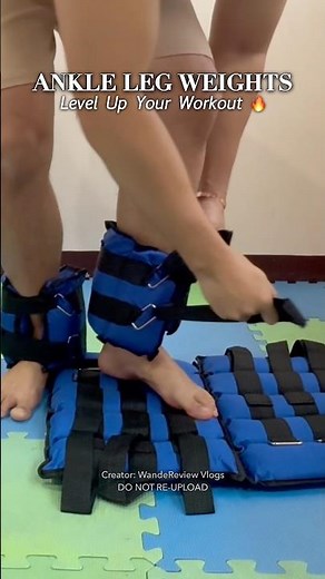 Level Up Your Workout 🔥 Ankle Leg Weights for Home Training!