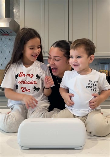 Cheer moms, this one’s for you 🎀 Making custom cheer shirts with my @Cricut Joy Xtra and EasyPress was way easier than I expected. #ad #cricutmade