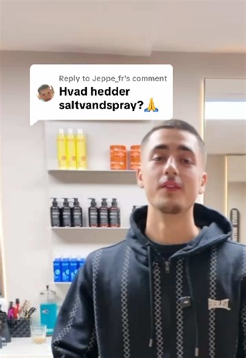 Replying to @Jeppe_fr The sea salt spray we are selling in all Winston shops is a colab with the hair project, and it’s perfect if you want to add a bit texture and volume to your hair . . . . #barber #hair #style #hairroutine #tip