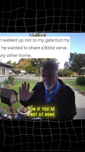 Doorbell Camera Captures a Stranger Skipping the Gate and Going Straight to the Window