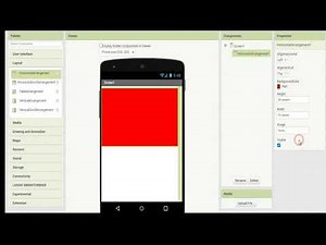 MIT APP Inventor - Layout Arrangement
