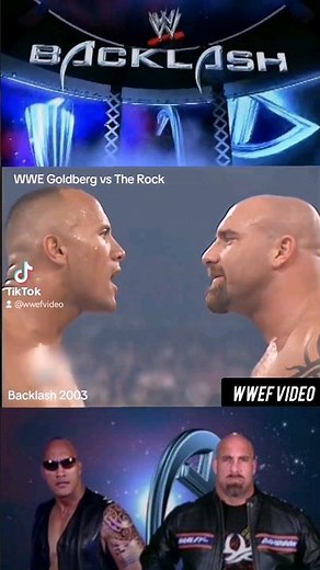 WWE Goldberg vs The Rock (Backlash 2003) 💥