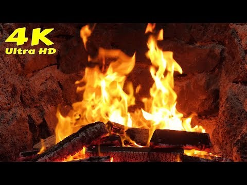 🔥 Fireplace Video for Relaxation. Video With Fireplace Sounds, Relaxing Fireplace Crackling Sounds