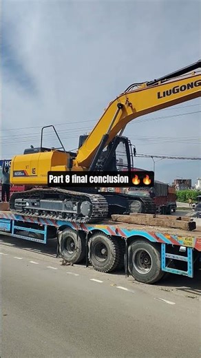 How is a machine loaded onto a trailer Part-8 #liugong #excavator #constructionequipment