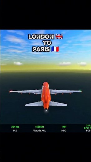 London 🇬🇧 to Paris🇫🇷 ♥️ full flight EasyJet Airlines smooth landing ✨Airbus A320-200
