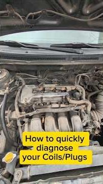 How to quickly check which spark plug and coils are bad #cars #spark #cartok #engine #corolla #diy