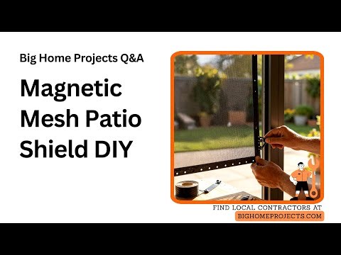 Magnetic Solar Mesh Patio Shield DIY