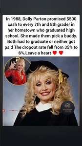 Dolly Parton’s Innovative Buddy System Dramatically Dropped High School Dropout Rates