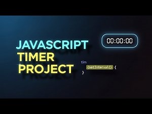 Build a JavaScript Timer | Beginner Project with Full Explanation