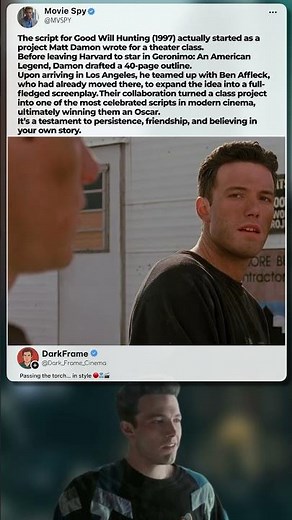 Good Will Hunting Started as a College Assignment — and Won an Oscar