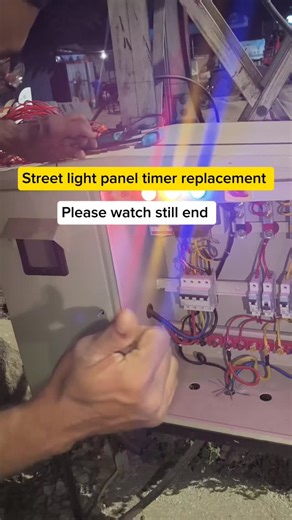 Msr Electricals | .Just finished a super satisfying upgrade! 🤩 Swapped out the old analog street light panel timer for a sleek new digital one. ✨ It's... | Instagram