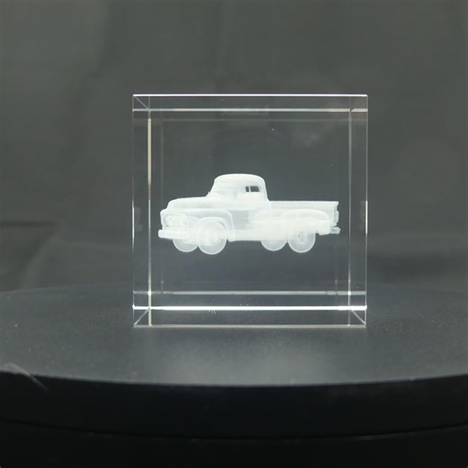 3D Subsurface Engraved K9 Crystal Cube - Shark - Etsy