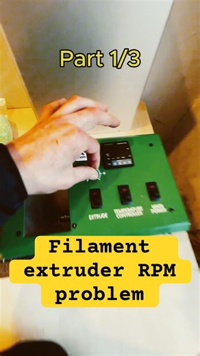 Recycling ABS Plastic Into Filament — First extruder problem out of 3 #maker #3dprinting #shorts