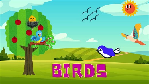 Welcome to Adventures in the Sky ! Kids' educational animation in English. Objects in the sky.