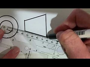 HOW TO DRAW A THIRD ANGLE PROJECTION SYMBOL