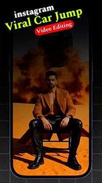 AI Car Jump Video Editing 🔥 Instagram Viral Entry Effect | #shorts #ytshorts #shortsfeed