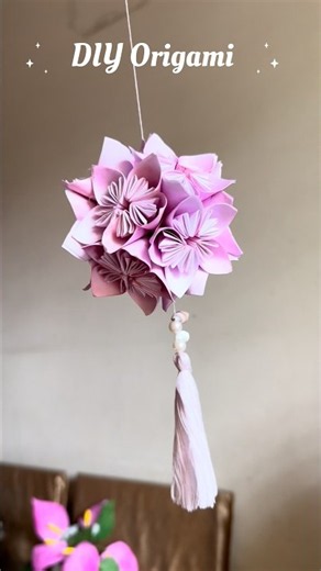 DIY Origami Kusudama Tutorial | Step-by-Step 🌸✨ #diy #papercraft #flowers #decor