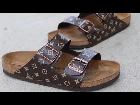 Custom LV x BIRKENSTOCKS - Full Customization ( Tutorial )
