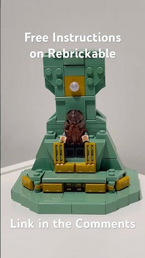 Building the Throne of Erebor from The Hobbit in Lego + instructions #legomoc #legomedieval